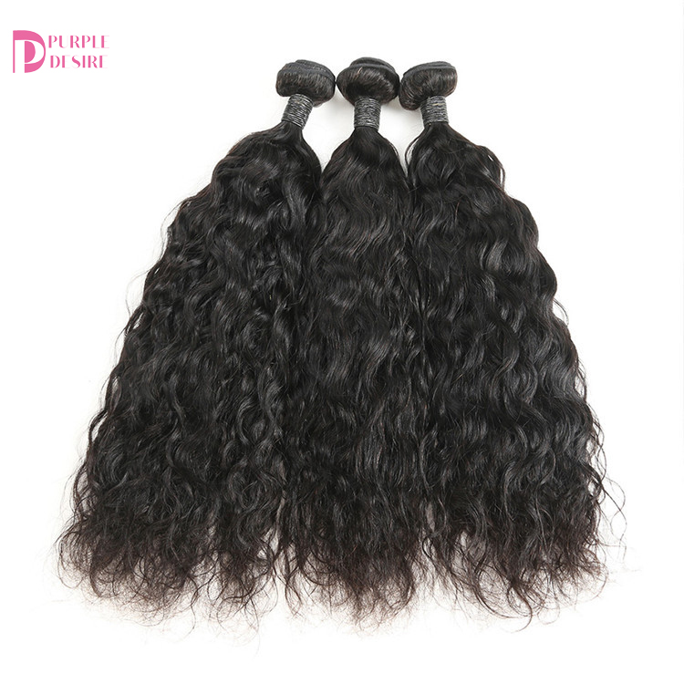 Free Sample 100% Virgin Unprocessed Hot Selling Wholesale Cheap Remy  Indian  Natural Wave Hair Bundles with Closure