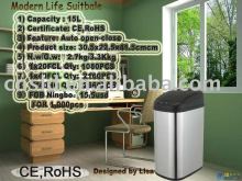 Metal Trash Can Container Waste Paper Bin