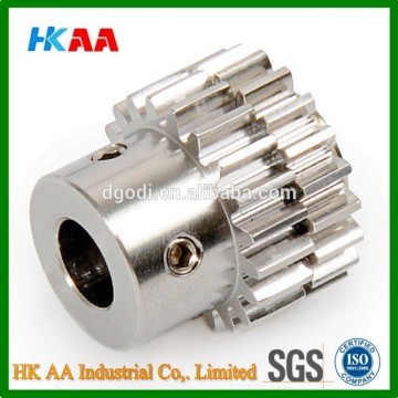 Custom machining CNC starter pinion gear, steel pinion gear for motorcycle spare parts