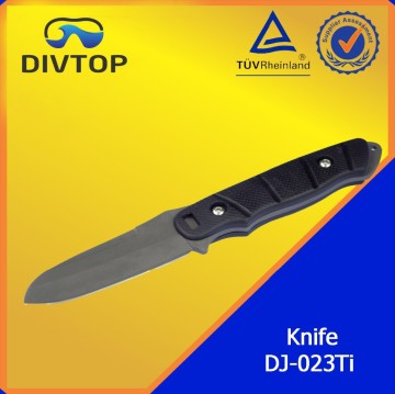 Titanium Scuba Dive Knife Plastic Sheath Knife