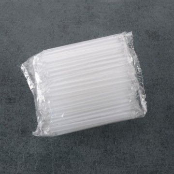 Custom Transparent PP Plastic Straws - 190mm and 230mm Disposable Straws