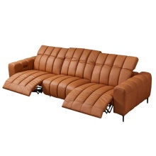 Modern Luxury Leather Recliners for Foshan Living Room Sofas