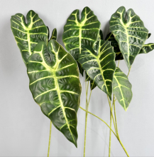 Wholesale Plastic Greenery Tropical Plants Philodendron Leaves for Wedding Decor