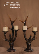 Poly Resin Candle Holder (Bw900163)