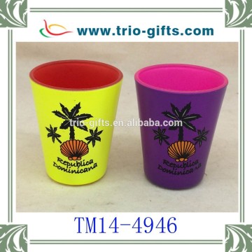 Customized neon shot glasses palm tree logo