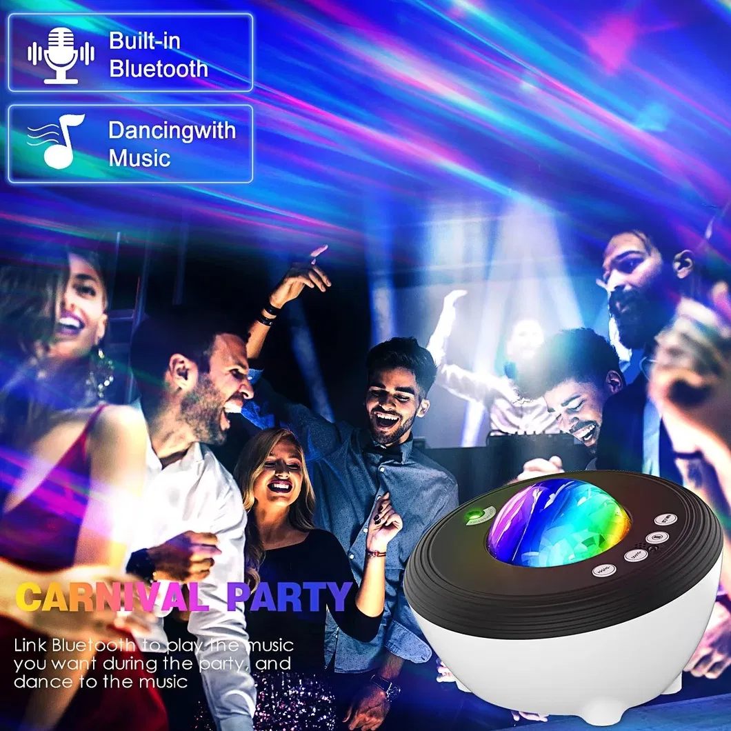 Aurora Star Projector Galaxy Projector Lights for Bedroom, WiFi Nebula Ceiling Projector Night Light with Music Speaker