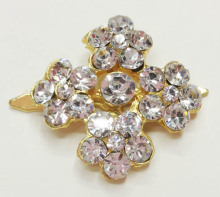 Gold Rhinestone Shoe Clips for High Heel Dancing