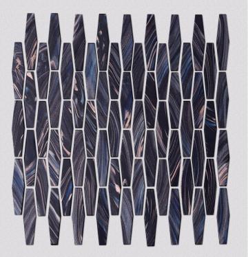 KTV Bar Black Glass Mosaic Tile Decoration