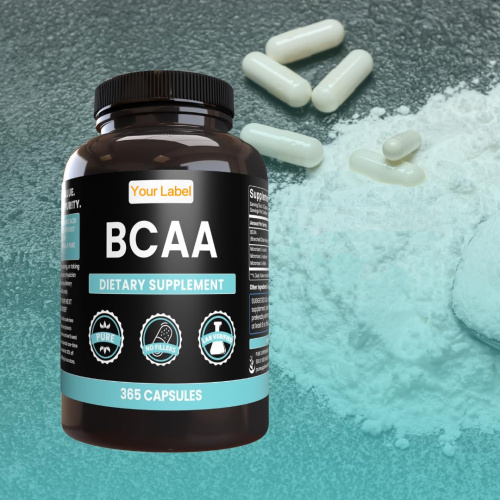 Capsules de suppléments de marque privée OEM 2: 1: 1 Capsules BCAA