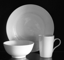 24pcs Bone China Dinnerware Sets Hotel Restaurant