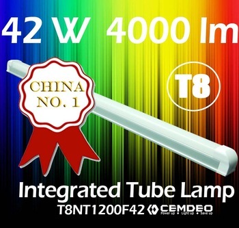 1408 max 42W all in one integrative T8 tube light lamp fluorescente lampadas led integracion fluorescente lampadas tubo