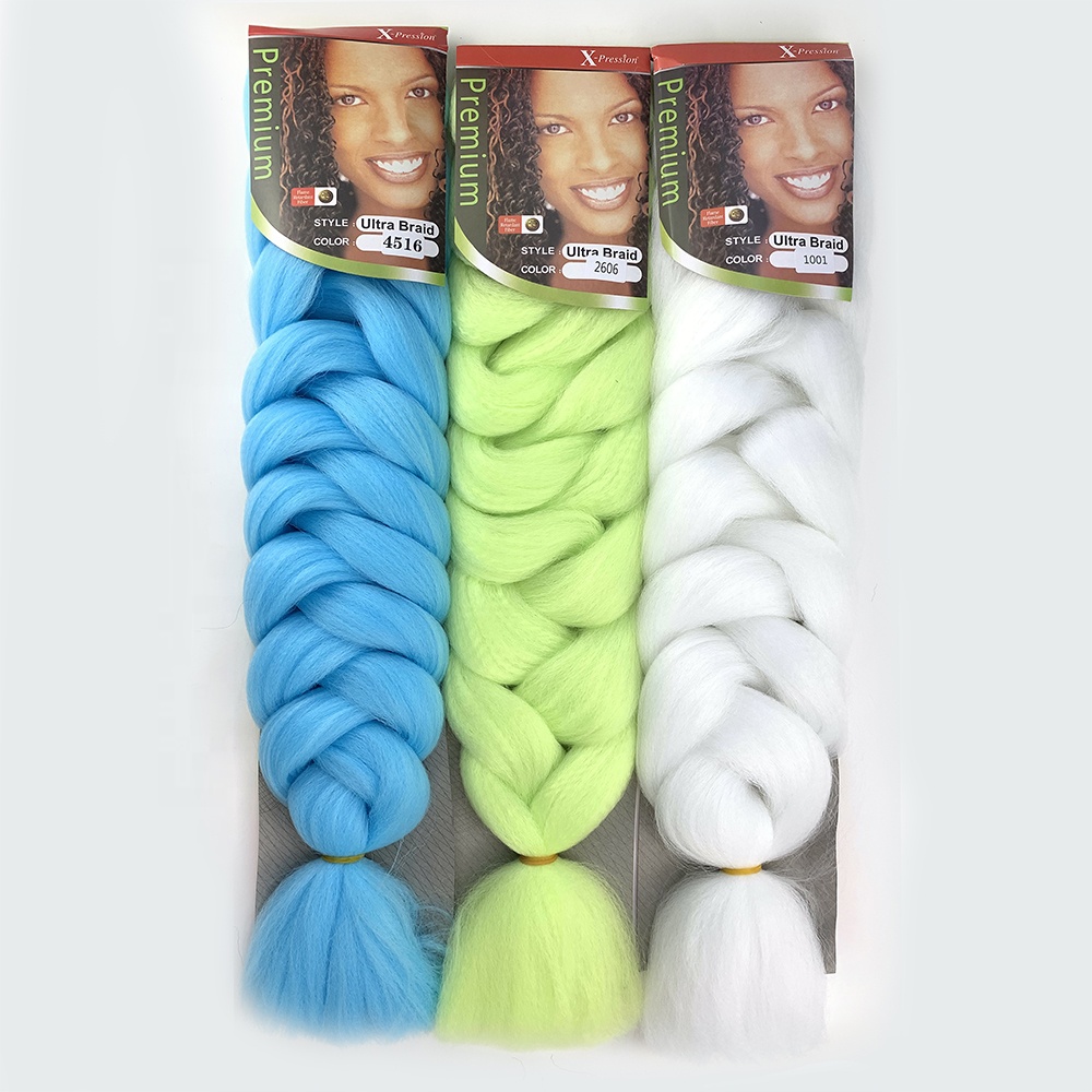 Factory Price Ultra Braid Wholesale Synthetic Hair Braids Crochet Hair Extension Jumbo Box Wholesale Expressio Braiding Hair