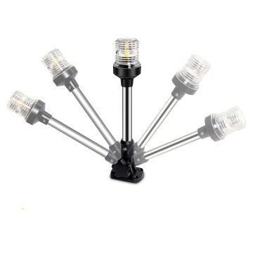12V 24V Boat Stern Light - White LED Anchor Light for Boat Pontoon