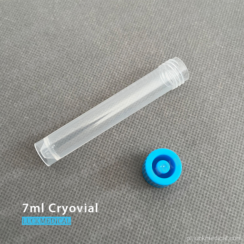 PC Plastic Cryovials 7 ml Lab Użyj FDA