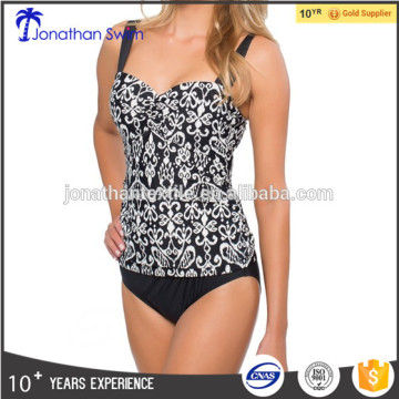 Printed Underwire Bandeau sexy Tankini