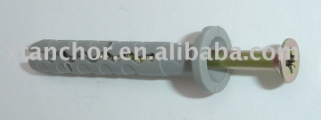 NYLON HAMMER DRIVE ANCHOR WITH WIDE COLLAR