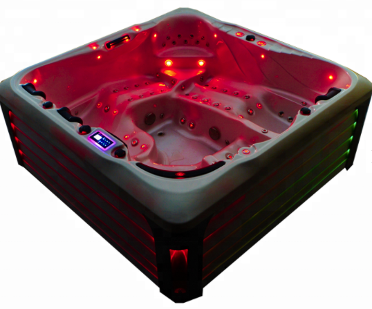 Freestanding Luxury Acrylic LED hot tub spa for 6 person 2