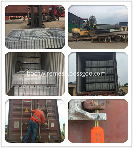 loading photo of welded fence panel