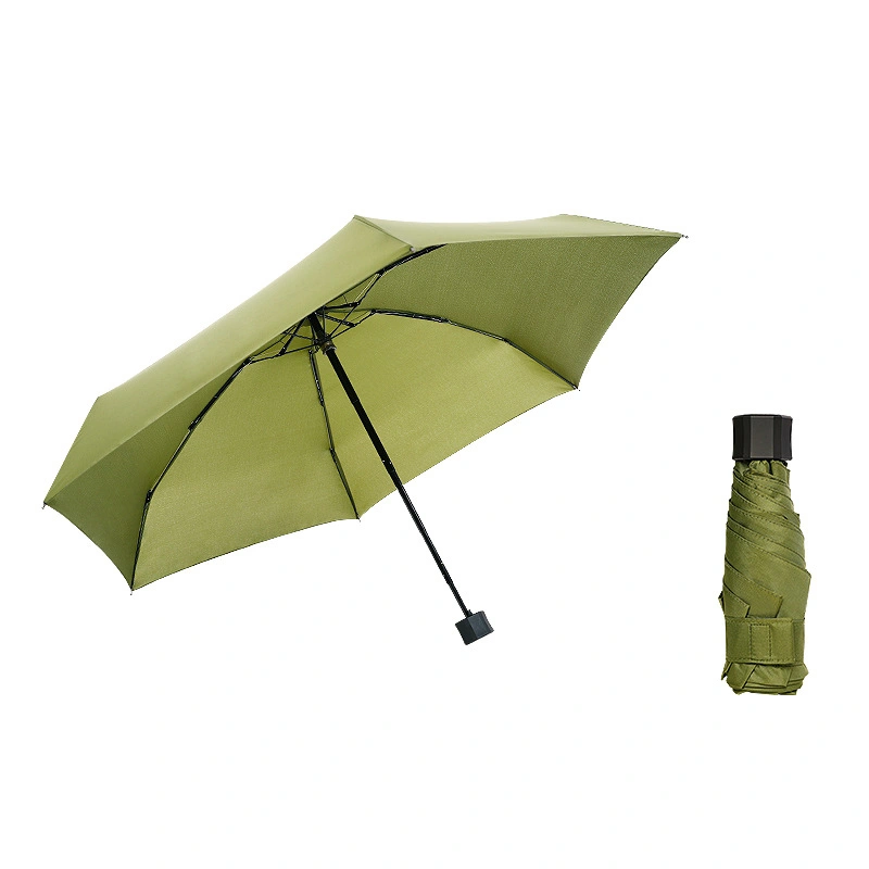 Easy Taken Super Mini 18cm Manual Style 5 Folding Umbrella for Europe Market