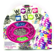 Kids DIY Beads Craft Kits & Alphabet Jewelry Set