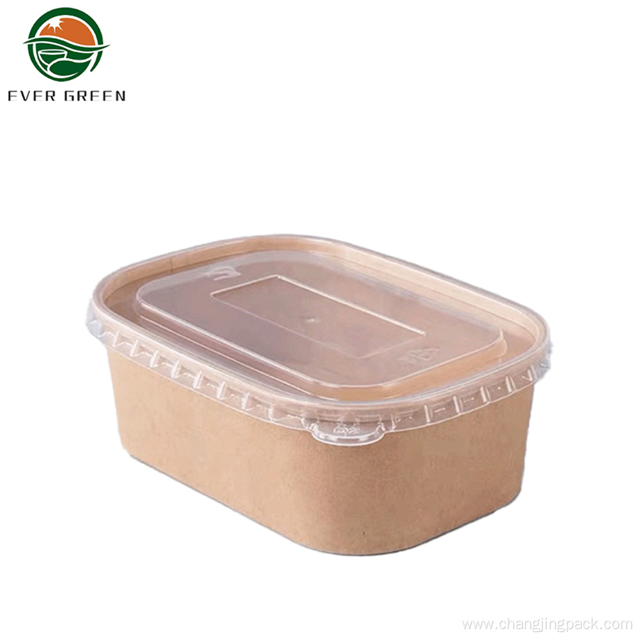 100% Eco Friendly Disposable Takeaway Kraft Paper Bowl