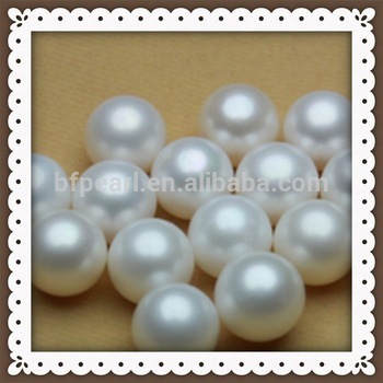 white round freshwater loose pearl no hole