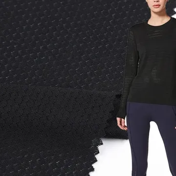 Breathable Polyester Birds Eye Mesh Knitted Fabric