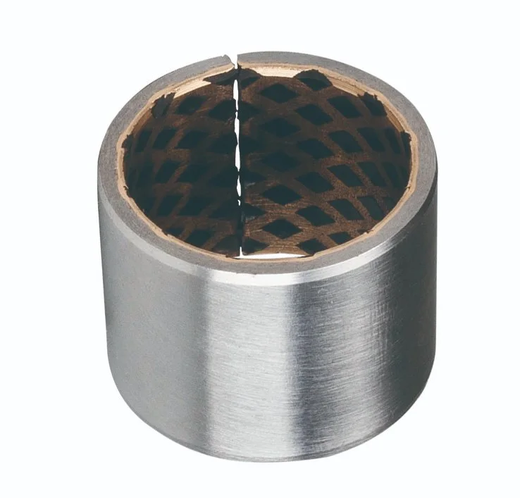 Customize Steel Base Copper Alloy and Graphite Sleeve Machinery Bimetal Bushing.