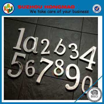 Fashionable customized stainless steel house numbers and letters