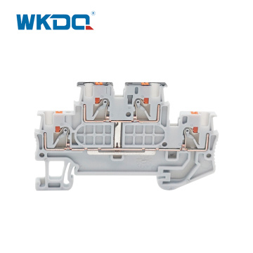 PTTB 1.5/S-PV Push-in Double Level Terminal Blocks, with equipotential bonder