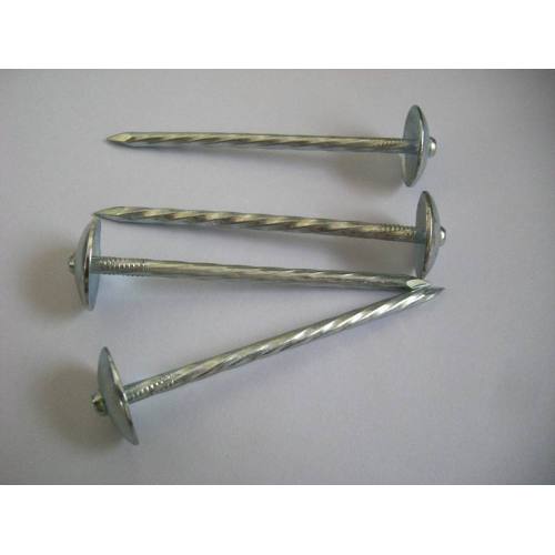 Large Round Head Smoothshank Sharp Roofing Coil Nail