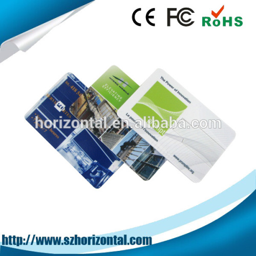 Hot sale slim chip high quality credit card shape usb memory stick