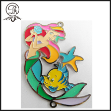Gold Painted iron Mermaid laminated bookmarks