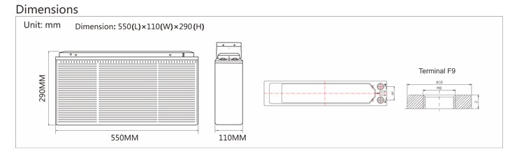 12v 150ah lead-acid Storage batteries for home solar panels Factory Price Front Terminal Gel Battery