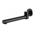 Wall mounted single lever basin faucet with swing