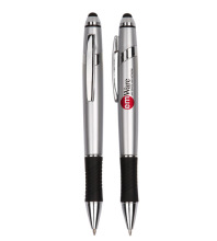 Silver stylus pen with grip