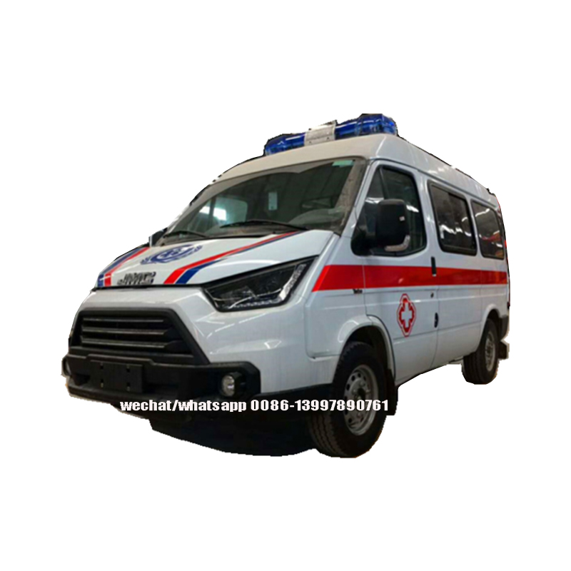 JMC 5-7Passenegrs سيارة إسعاف ذات سقف عالي للبيع
