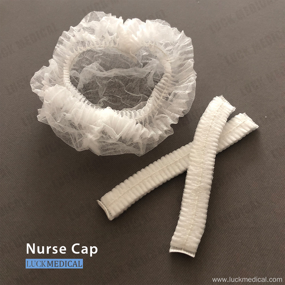 Elastic Non-Woven Head Cap Medical Use