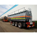 30m3 Tri-axle HCl صهريج مقطورة