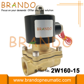 Válvula de solenóide de bronze do corpo DN15 para o tratamento de água 2W160-15