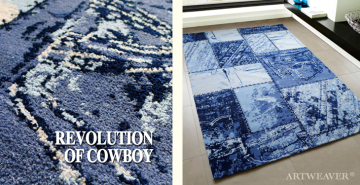 Hand Polyester Hooked Space Dyed Carpet