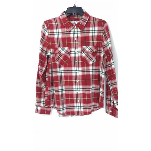 Ladies' Shirts Women's Red and White Check Flannel Shirt Supplier