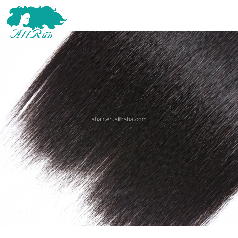 ALL RUN Factory Wholesale Price  Silky Straight 100% Human Hair Buldles