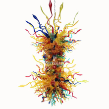 Murano Style Glass Blown Chandelier