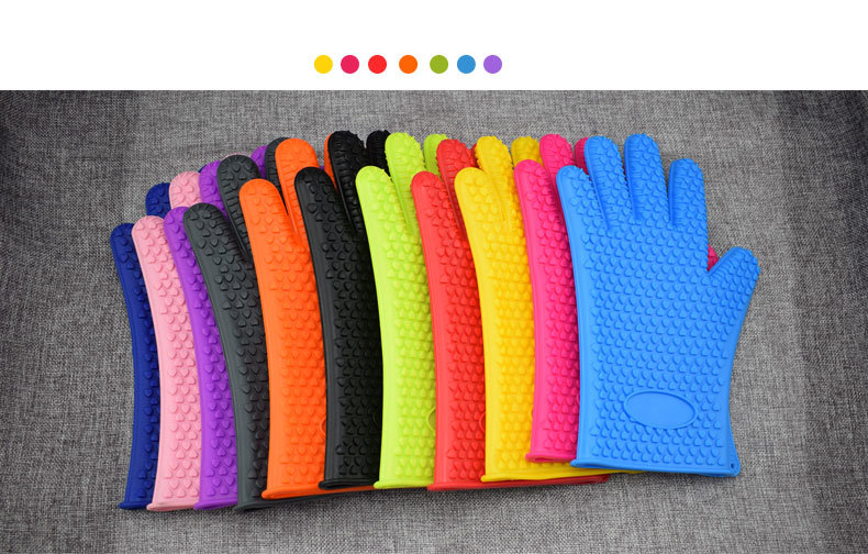 Amazon Hot Selling Silicone Heat Resistant anti-scalding Gloves