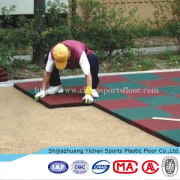 outdoor playground rubber flooring mat