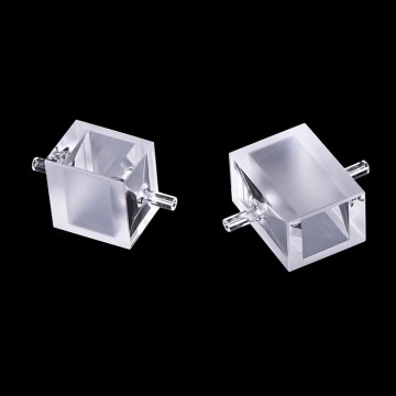 Fused Quartz Glass Flow Cell Cuvette for Environmental Instruments