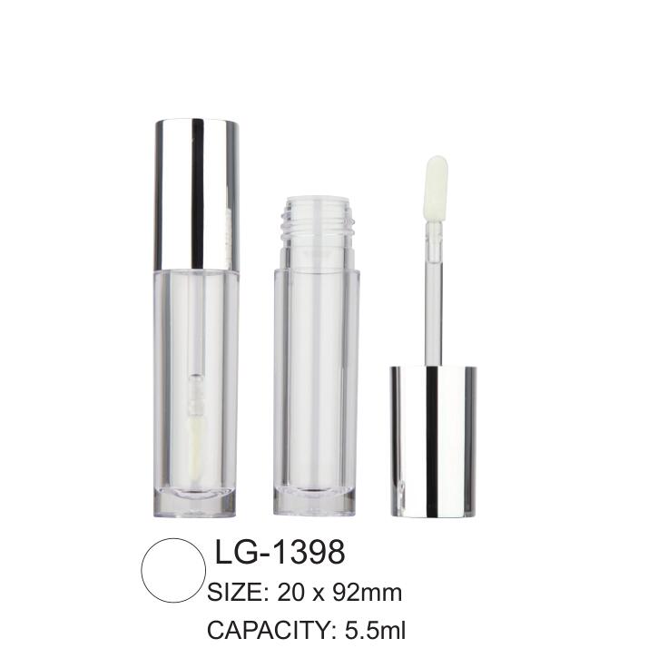 5.5ml 둥근 플라스틱 빈 립글로스 튜브 포장 투명 병 컨테이너 LG-1398