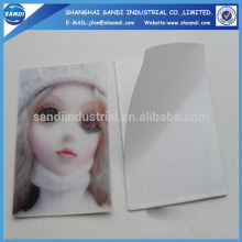 PET/PP 3D lenticular sticker card