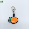 Forma de cenoura Design personalizado Silicone Pet Tag